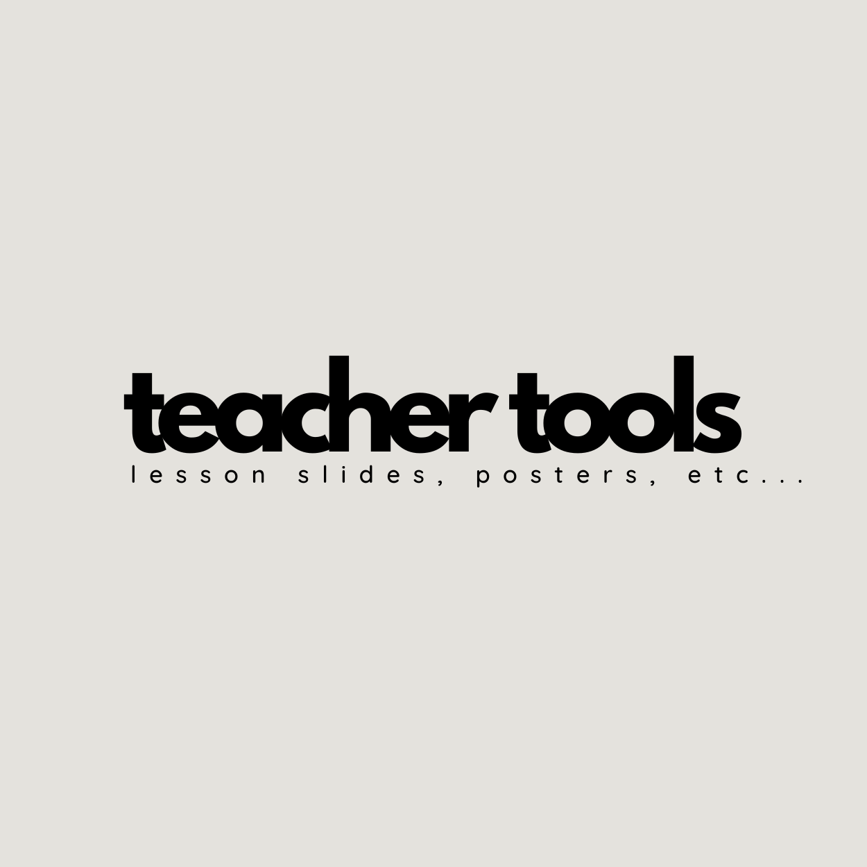 Teacher Tools