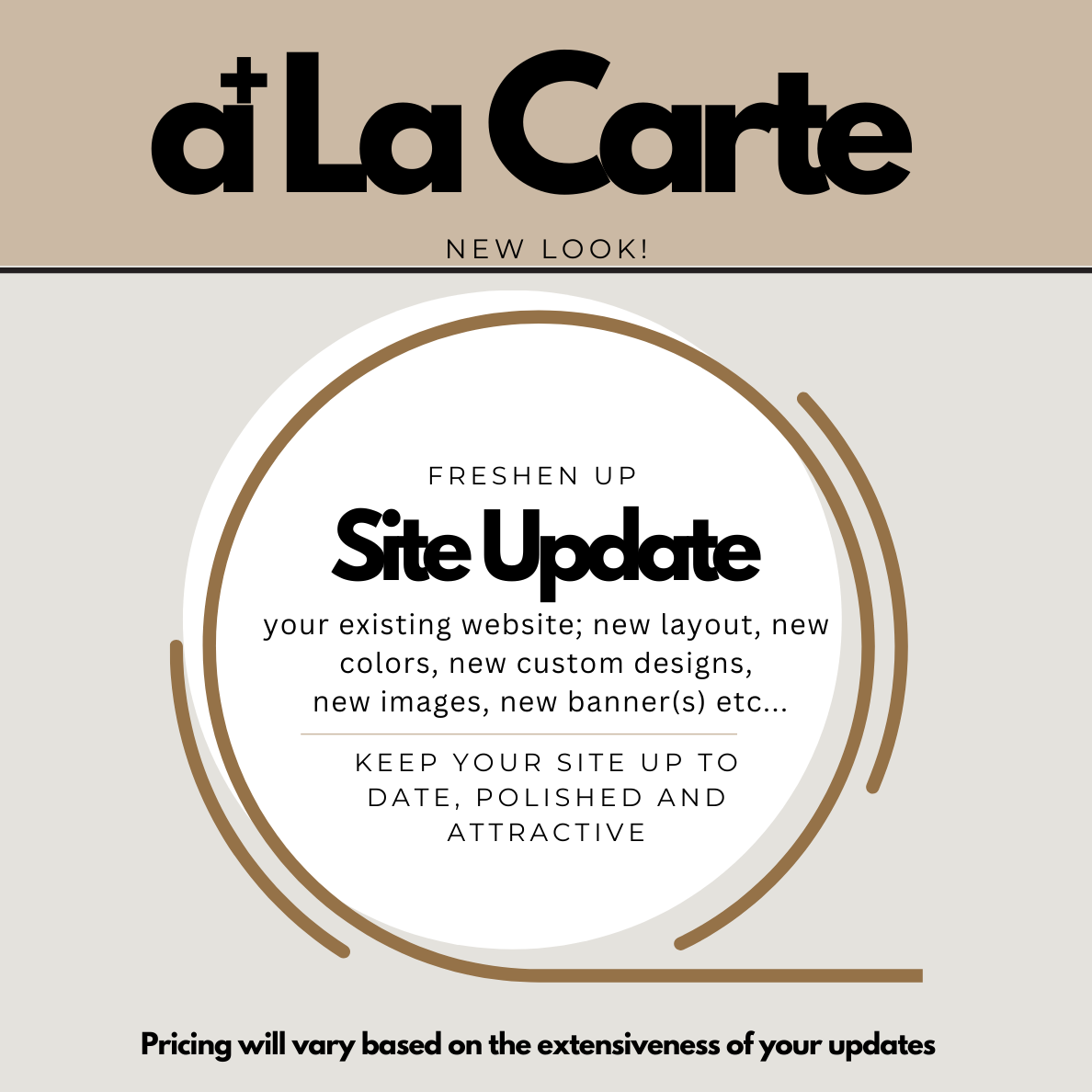 a La Carte | Site Update